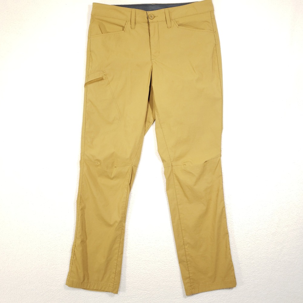 Eddie‎ Bauer Hiking Pants Mens 32x32 Tan Nylon Spandex Utility Pants Outdoors